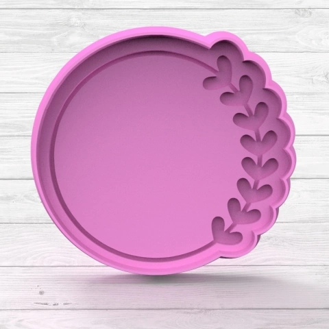 Marco hojitas relieve