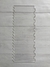 Espátula scraper acrílico 24cm LINEAS RECTAS