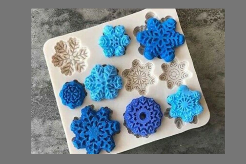 Molde silicona Copos de Nieve