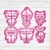 Pack x6 Plim Plim Cuerpo Entero