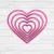 Set corazones 2 + 4 + 6 + 8 + 10cm - comprar online