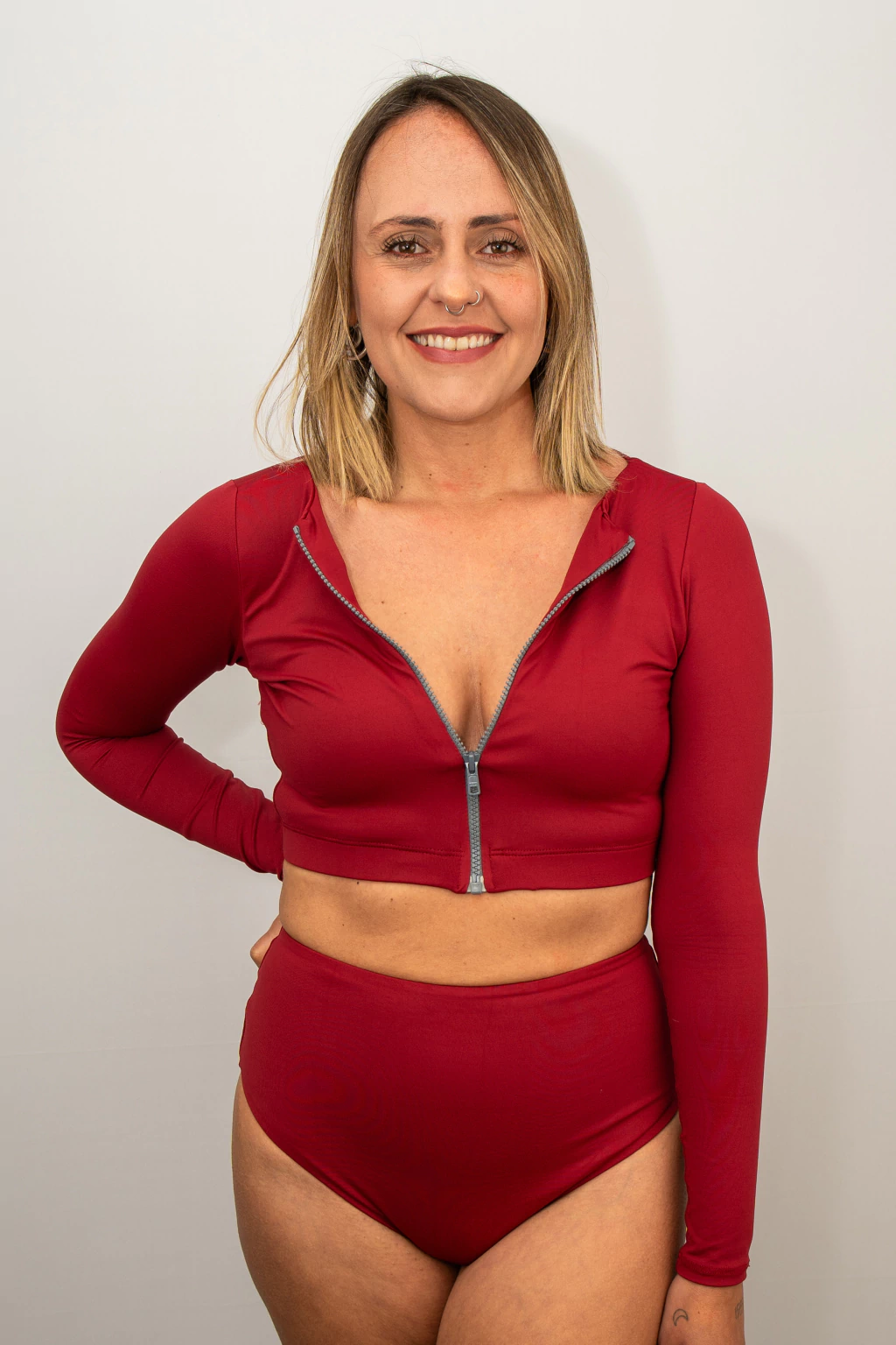 CROPPED CAMBURIZINHO MARSALA