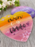 Placa coração 30cm personalizada - comprar online