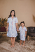 Chemise Infantil Feminina | Vichy Azul