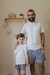 Pijama Adulto Masculino | T-Shirt + Shorts Xadrez Black & Blue