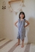 Camisola Infantil Feminina | Xadrez Black & Blue