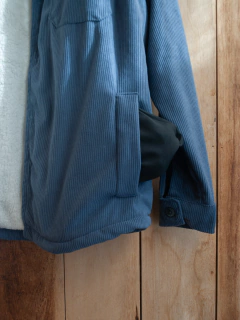 Camisaco Corderoy Unisex - Azul Denim - tienda online