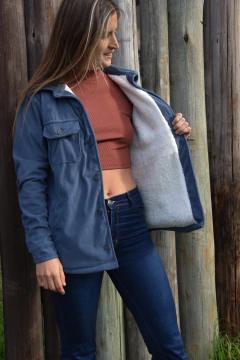 Camisaco Corderoy Unisex - Azul Denim