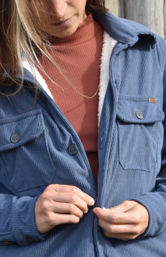 Camisaco Corderoy Unisex - Azul Denim en internet