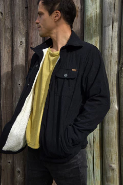 Camisaco Corderoy Unisex - Negro en internet