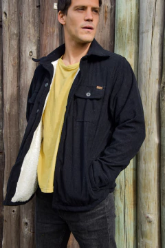 Camisaco Corderoy Unisex - Negro en internet