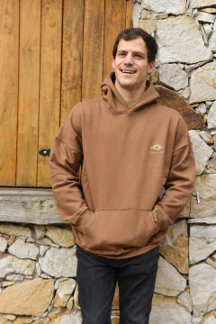 Hoodie Canguro - Marron Claro