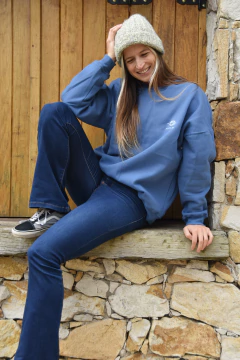 Buzo Cuello Redondo - Azul