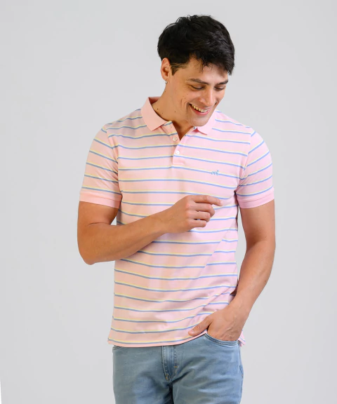 Polo Pique Rayada MC - 20080-8 - comprar online