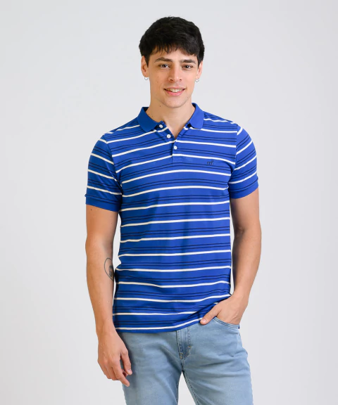 Polo Pique Rayada MC - 20080-9 - comprar online