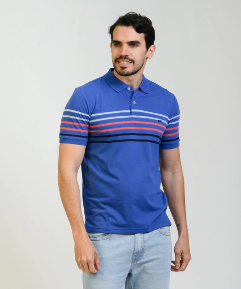 Polo Jersey Stripes MC - 20078-19 - comprar online