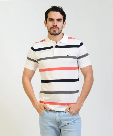 Polo Jersey Stripes MC - 20078-3 - comprar online