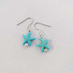 Aros Estrellita Turquesa - comprar online