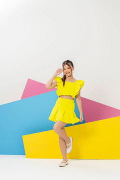 Conjunto Gabriela - Verde Lima - A.R Kids - Moda Infantil