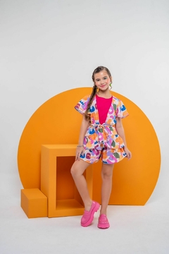 Conjunto Kimono Eloá - Geométrico