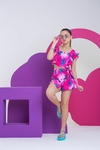 Conjunto Short Saia Maiara - Stitch Pink