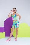 Conjunto Short Saia Sara - Verde