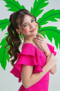 Macaquinho Isabella - Pink - A.R Kids - Moda Infantil