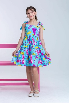 Vestido Andreia - Azul