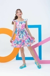 Vestido Beatriz - Stitch Rosa