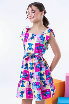 Vestido Lorena - Stitch Xadrez - loja online