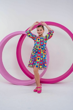 Vestido Maria Clara - Coração na internet