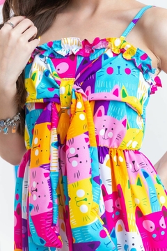 Imagem do Vestido Nanda - Gatinhos