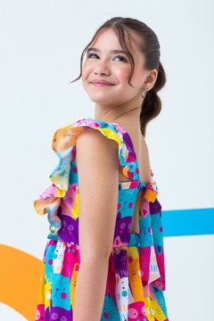 Vestido Tamires - Gatinhos - A.R Kids - Moda Infantil