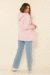 Parka Sarja Forrada Jessie - Rosa - PARAISO DA MODA