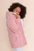 Parka Sarja Forrada Julieta - Rosa - PARAISO DA MODA