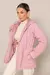 Parka Sarja Forrada Tuane - Rosa - PARAISO DA MODA