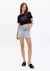 Short Jeans Grandfather Cintura Alta Shine - PARAISO DA MODA