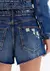 Short Jeans Comfort cintura super alta barra fio - loja online