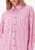 Camisa Oversized Listrada Manga Longa na internet