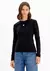 Blusa Manga Longa Tricot - PARAISO DA MODA