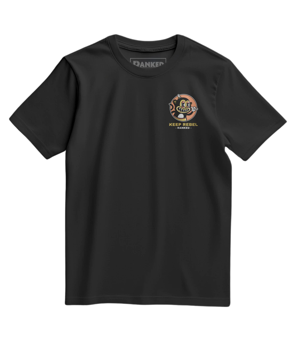 Camiseta Regular Preto Keep Rebel