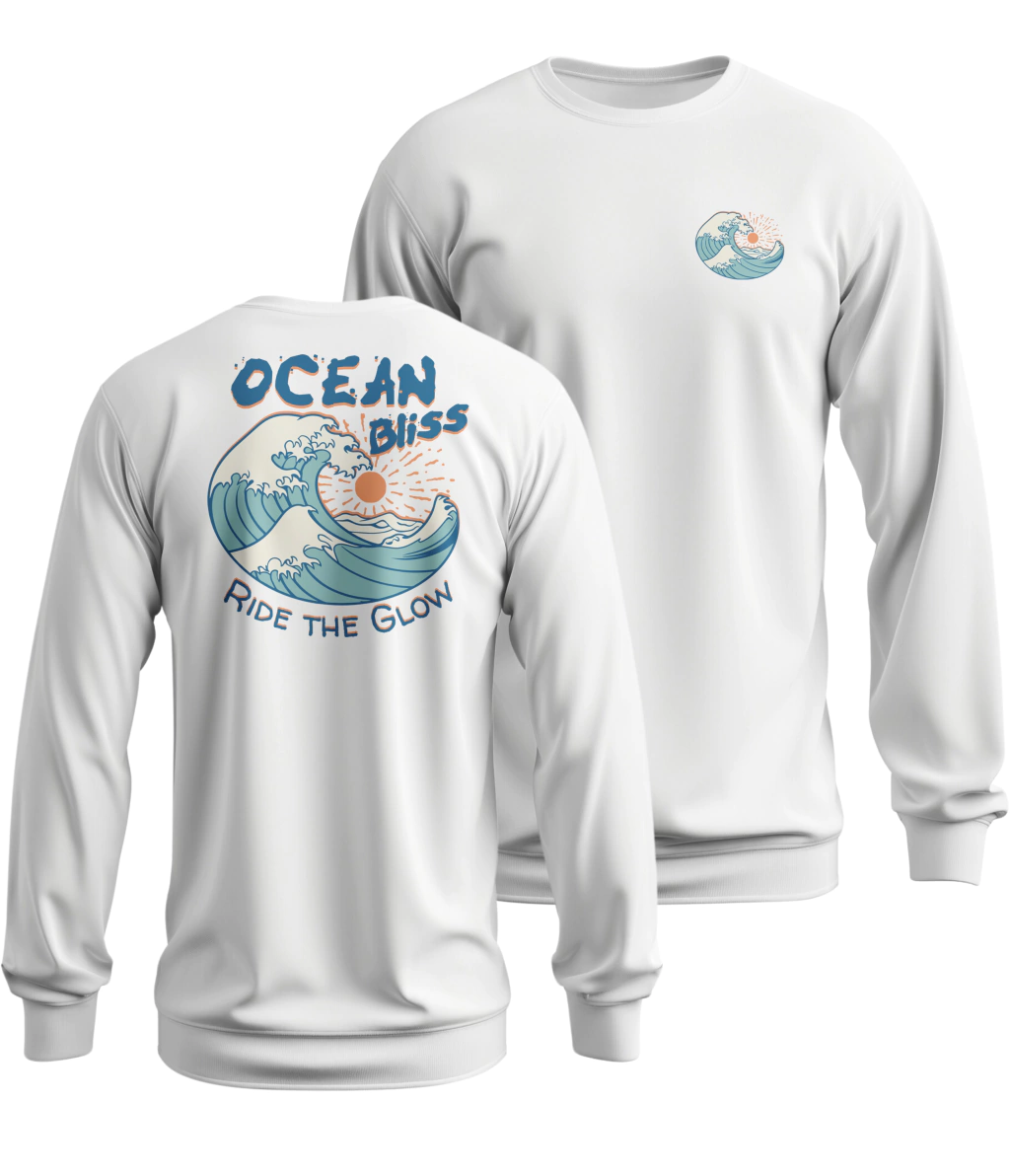 Manga Longa Branco Ocean Bliss