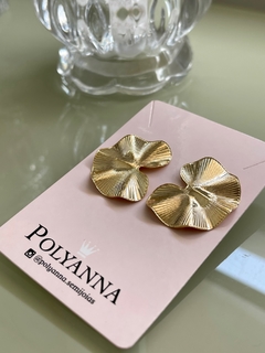 BRINCOS ZOE BANHO OURO - POLYANNA 