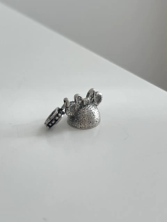Berloque minnie prata Bali com detalhe em microzirconias - comprar online