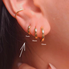 ARGOLINHAS LISAS PP BANHO OURO (0,7cm) - POLYANNA 