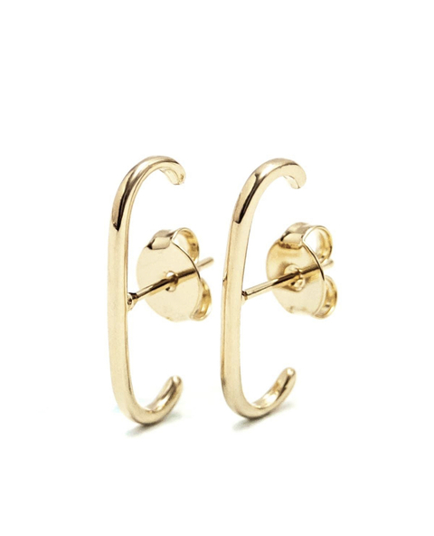 BRINCOS CAROL EARHOOK BANHO OURO