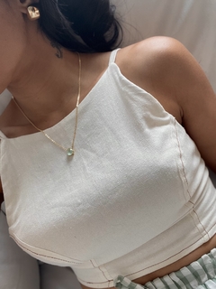 COLAR JADE BANHO OURO - POLYANNA 