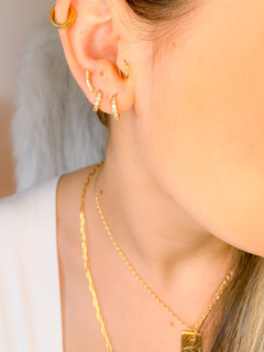 DUPLA ARGOLINHAS DUDA BANHO OURO (dois pares) - comprar online