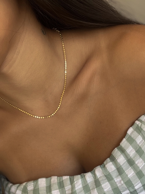 CHOCKER PENÉLOPE BANHO OURO COM EXTENSOR