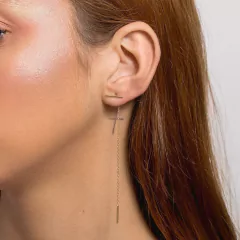 BRINCOS LINE BANHO OURO